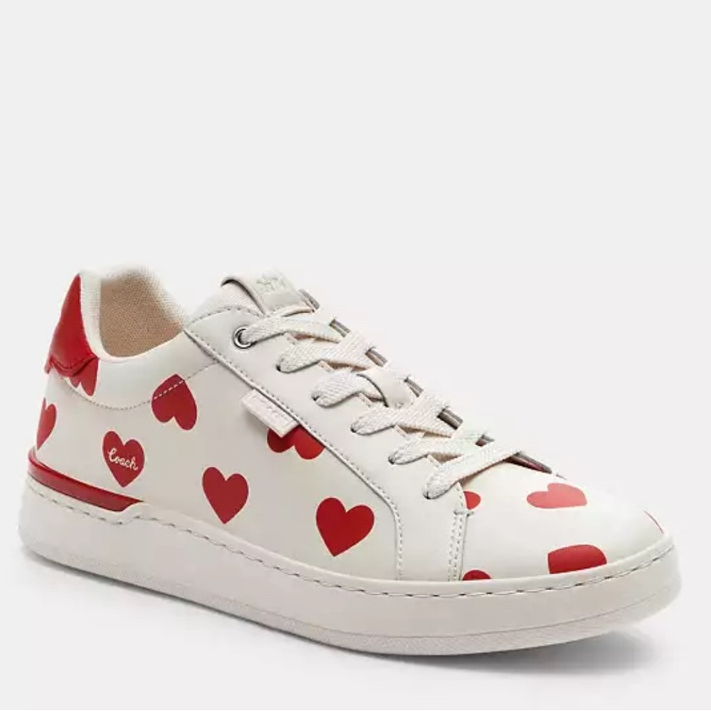 NWB - COACH LOWLINE LOW TOP SNEAKER WITH VALENTINE'S PRINT